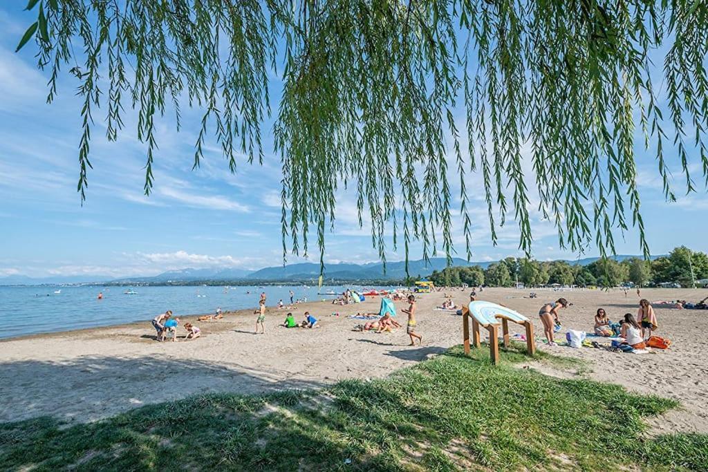 Villa Moderne, A 2 Pas Du Lac Leman 锡耶 外观 照片